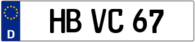 Trailer License Plate